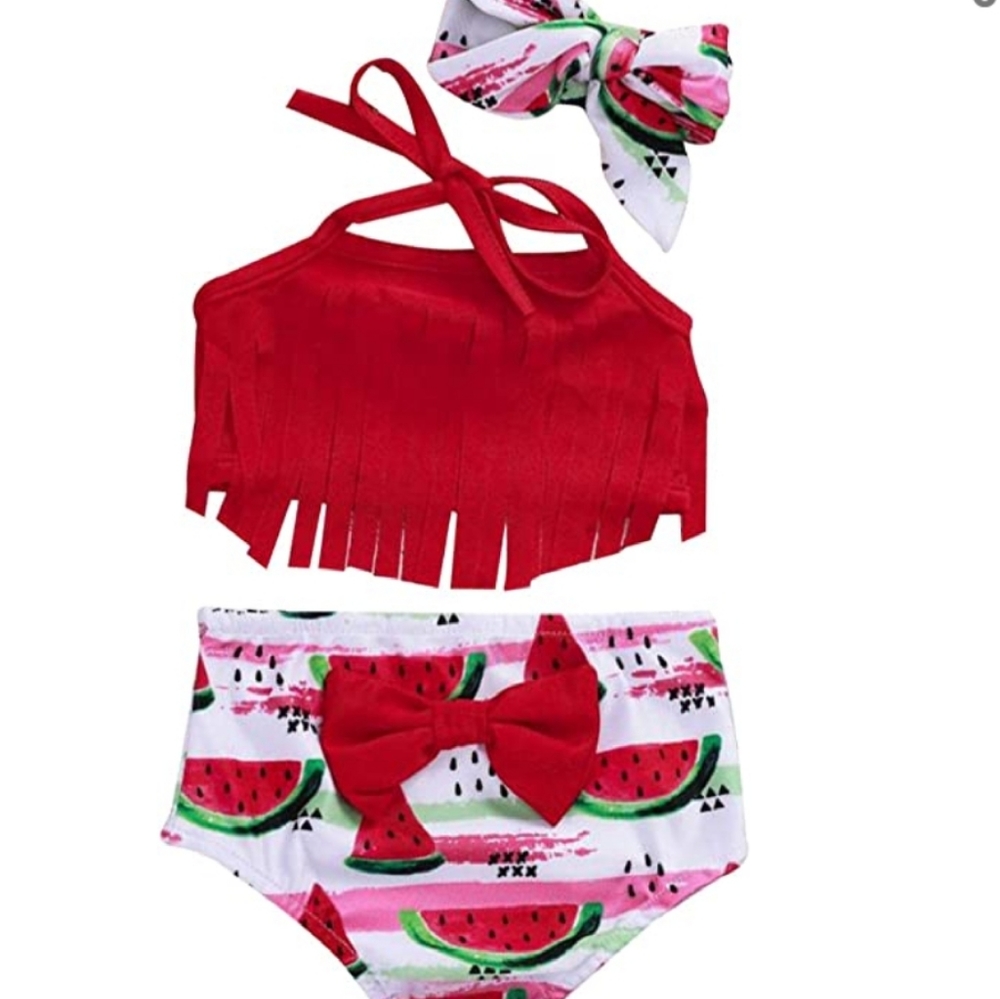 6-12 month watermelon baby bikini bathing suit